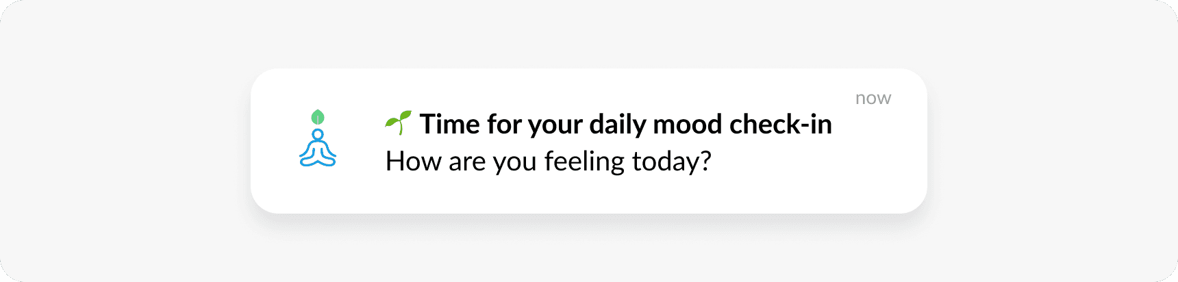 HIPAA compliant push mental health check-in example